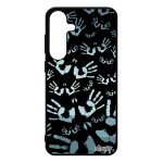 Coque s25 + plus silicone empreinte main trace de gar�on gris etui pas cher peinture telephone smartphone ...