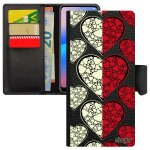 Coque samsung a12 cuir rabat porte cartes drapeau monaco monegasque etui coeur foot magnetique telephone ...
