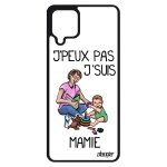 Coque samsung a12 silicone j'peux pas j'suis mamie metal mamy blanc jpeux grand mere humoristique drole ...