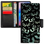 Coque samsung a14 4g 5g rabat portefeuille empreinte main gar�on sm - a145r gris noir portable pas cher ...