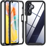 Coque samsung a15 4g / 5g, coque galaxy a15, antichoc avec protecteur d'�cran int�grale souple silicone ...