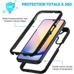 Coque samsung a25 5g, antichoc housse avec protection d'�cran, 360 prot�g� t�l�phone etui double face ...
