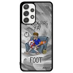 Coque samsung a33 silicone j'peux pas y'a foot gris jpeux bande dessin�e football etui humour rigide ...