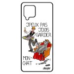 Coque samsung a42 en silicone j'peux pas j'dois garder mon chat animal de compagnie caoutchouc texte ...
