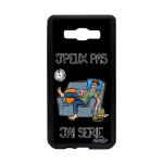 Coque samsung a5 2015 silicone j'peux pas j'ai s�rie dessin anim� drole 4g humour television noir texte ...