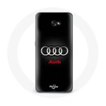 Coque pour samsung a5 2016 audi logo m�tal fond noir
