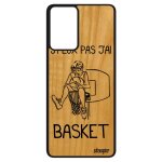Coque pour samsung a52 bois silicone j'peux pas j'ai basket etui panier housse humour sport bd drole ...