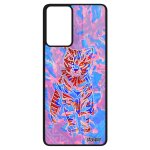 Coque samsung a52 silicone chat multicolore minou tattoo pastel noir design impression ethnique azteque ...