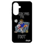 Coque pour samsung a56 5g silicone j'peux pas y'a foot noir football texte bd humoristique supporter ...