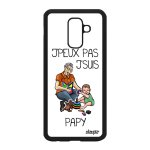 Coque samsung a6 plus 2018 silicone humour j'peux pas j'suis papy solide grand pere de protection jpeux ...