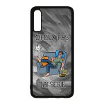 Coque pour samsung a70 en silicone j'peux pas j'ai s�rie manga television noir je texte personnalis� ...