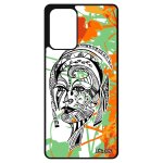 Coque samsung a72 en silicone femme antichoc princesse orange alu nature housse dessin fleur ethnique ...
