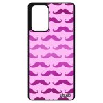Coque pour samsung a72 silicone moustache chapeau melon homme noir peinture pipe imprime original vintage ...
