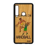 Coque samsung a9 2018 bois silicone j'peux pas j'ai handball humour bd de samsung galaxy a9 2018