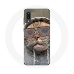 Coque pour samsung galaxy a02 chat avec une capuche photo drole animaux