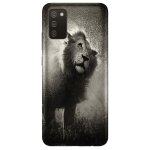 Coque samsung galaxy a02s roi lion - silicone - animaux