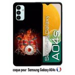 Coque samsung galaxy a04s - squellette joue a la batterie flamme - silicone - noir Coque samsung galaxy a04s - squellette joue a la batterie flamme - silicone - noir