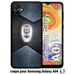 Coque pour samsung galaxy a04 - superhero iron the man - silicone - noir