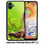 Coque pour samsung galaxy a04 - zen attitude bouddha bougie - silicone - noir