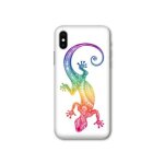 Coque pour samsung galaxy a10 animaux maori salamandre color