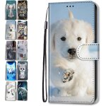 Coque pour samsung galaxy a10 / m10 cuir flip motif avec fentes de carte pochette a rabat protecteur ...