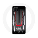Coque samsung galaxy a12 audi s8 logo rouge
