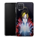 Coque samsung galaxy a12 edward full metal alchemist silicone antichocs manga