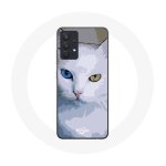 Coque pour samsung galaxy a13 4g / a13 4g lite turc de van chat oeil bleu et oeil jaune