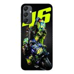 Coque pour samsung galaxy a14 46 valentino rossi logo motogp monster maniacase
