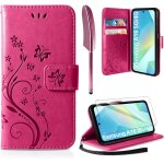 Coque compatible avec samsung galaxy a16 5g / 4g, retro design pu etui housse en cuir portefeuille de ...