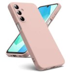 Coque pour samsung galaxy a16 5g - housse etui silicone gel fine + verre trempe - rose