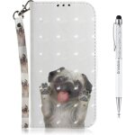 Coque pour samsung galaxy a2 core, [peinture 3d] pu etui housse en cuir portefeuille de protection avec ...