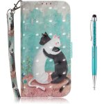 Coque pour samsung galaxy a2 core, [peinture 3d] pu etui housse en cuir portefeuille de protection avec ...