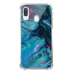 Coque samsung galaxy a20e anti - choc souple angles renforc�s transparente mercure bleu evetane
