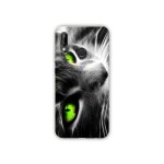 Coque pour samsung galaxy a20e chat vert