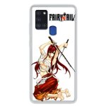 Coque pour samsung galaxy a21s manga fairy tail erza