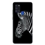 Coque pour samsung galaxy a21s savane zebra