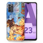 Coque pour samsung galaxy a23 5g manga one piece ace color