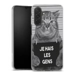 Coque samsung galaxy a27 5g i hate people jail cat collection animal chat, protection portable