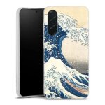 Coque samsung galaxy a27 5g kanagawa wave housse silicone, antichocs, protection optimale - motif floral ...