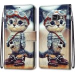 Coque pour samsung galaxy a3 2016 / a310, etui en cuir pu portefeuille housse coque avec 360 degres silicone ...