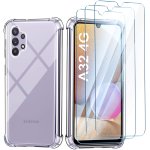 Coque samsung galaxy a32 4g transparente 3 verre trempe protection ecran, souple silicone etui protection ... Coque samsung galaxy a32 4g transparente 3 verre trempe protection ecran, souple silicone etui protection ...