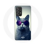 Coque pour samsung galaxy a33 5g chat lunettes style