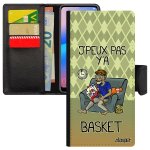 Coque pour samsung galaxy a33 cuir rabat j'peux pas y'a basketball telephone bd jpeux texte je drole ...