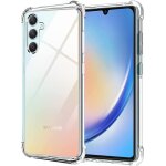 Coque samsung galaxy a34 5g, folmeckat transparent renforc coins tpu souple absorption des chocs couverture ...