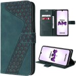 Coque pour samsung galaxy a34 5g, protection antichoc en cuir pu avec porte - cartes et support, design ...