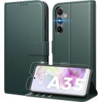 Coque pour samsung galaxy a35 5g [ verre tremp� protection * 1 ] [ blocage du signal rfid ] [ premium ...