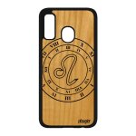 Coque samsung galaxy a40 en bois silicone signe astrologique lion sm - a405fn noir du zodiaque horoscope ...