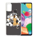 Coque pour samsung galaxy a41 - chat meow