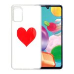 Coque pour samsung galaxy a41 - coeur rouge